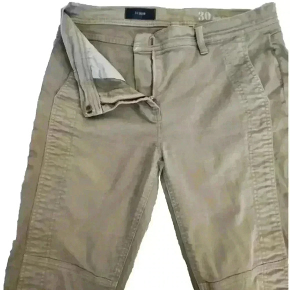 J. Crew Womens Green Ankle Moto Slim Fit Casual Pants 30 - Picture 5 of 13